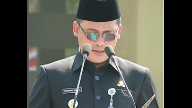 Bupati Magelang saat kampanye pengelolaan sampah desa