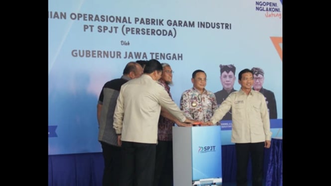 Pabrik garam modern di Pati resmi mulai beroperasi