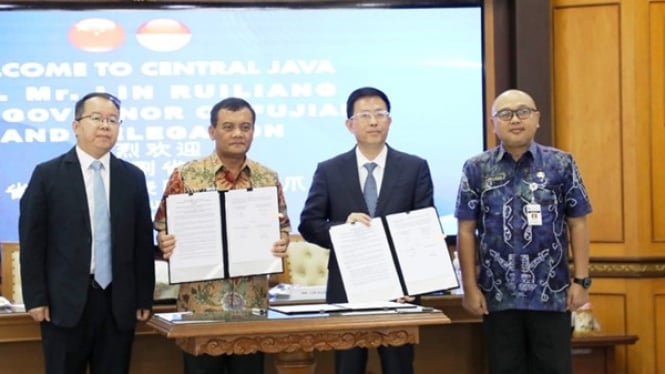 Penandatanganan kerja sama Jateng dan Fujian