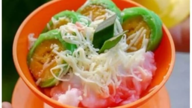 Ilustrasi Es Pisang Ijo