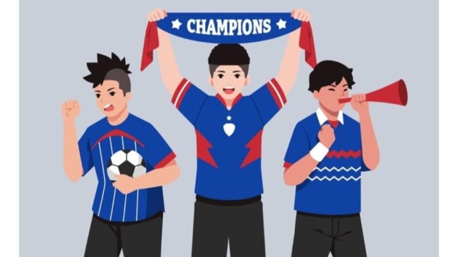 Ilustrasi pendukung chelsea