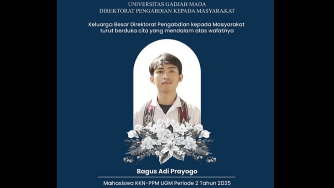 Mahasiswa UGM Bagus Tewas Saat KKN di Maluku