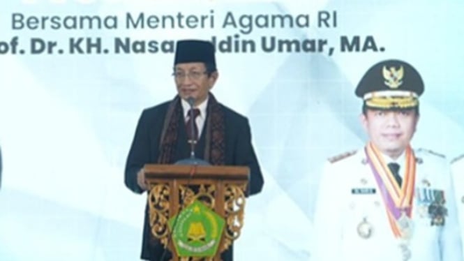 Menag Nasaruddin sampaikan pesan nikah untuk millennial