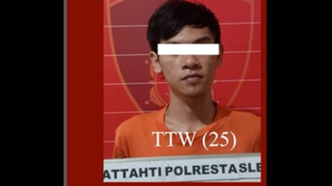 Birdha saat diamankan polisi terkait penganiayaan driver
