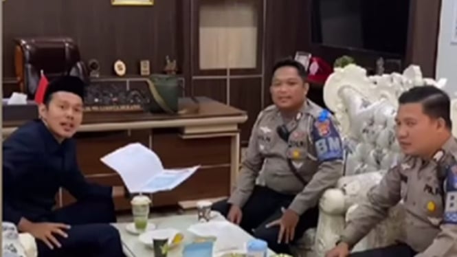 Nur Agis Aulia saat dikonfirmasi oleh Satlantas Polresta