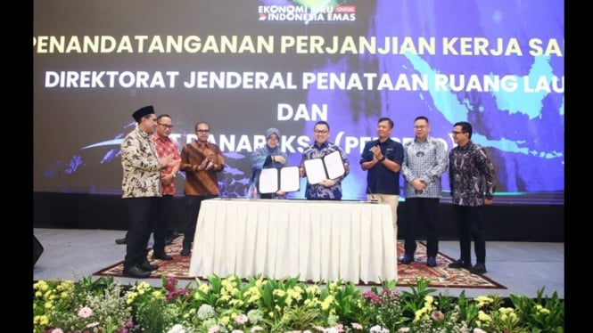 Penandatanganan MoU proyek pesisir Batang dan Semarang