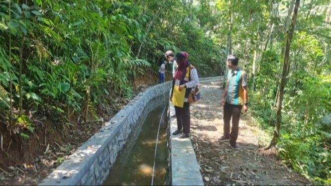 Saluran irigasi Tlaganangka usai direhabilitasi DPU Banyumas