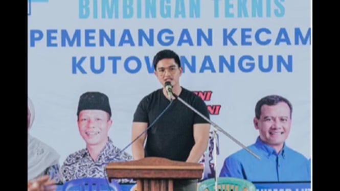 Kaesang saat deklarasi sebagai Ketua Umum PSI