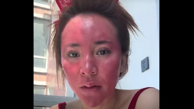 wanita china tak hapus make up 22 tahun