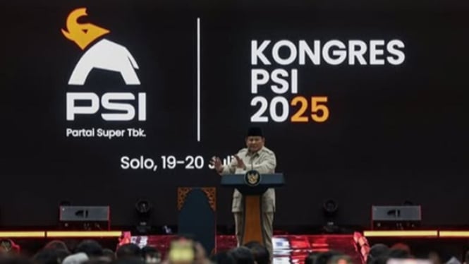 Prabowo sampaikan pantun untuk PSI di Solo, penuh makna