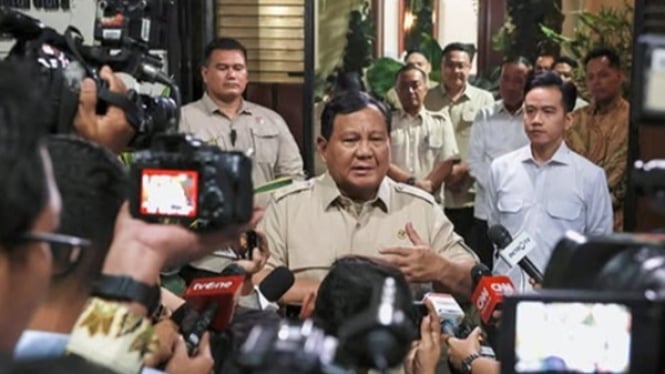 Presiden Prabowo saat berpidato di Kongres PSI 2025