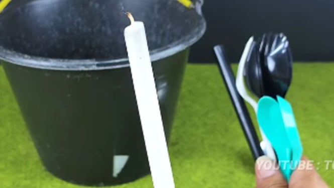 Cara tambal ember bolong dan retak tanpa pakai lem