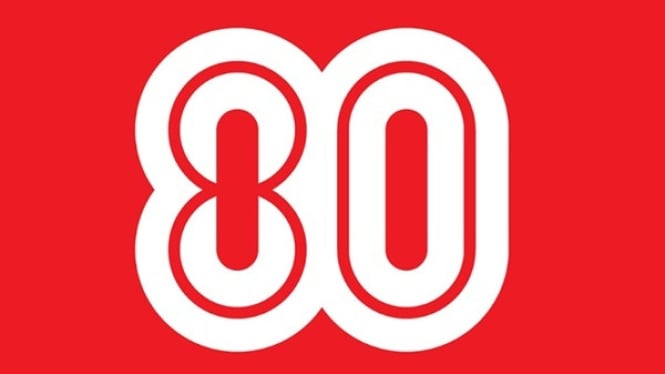 Logo HUT RI ke-80 simbol persatuan tanpa batas