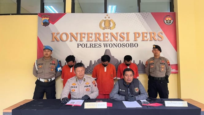Konferensi Pers Polres Wonosobo ungkap Kasus Judi Online (Judol).
