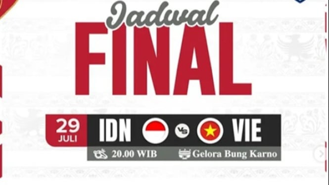Pengumuman pembatalan nobar Final AFF U-23 di Cilacap