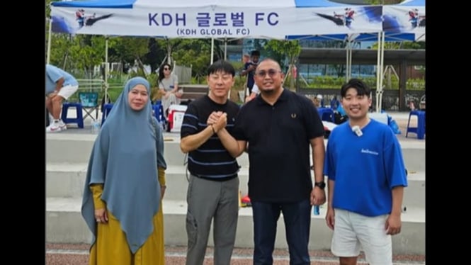 Andre dan Shin Tae yong bersua di Gwangmyeong Stadium