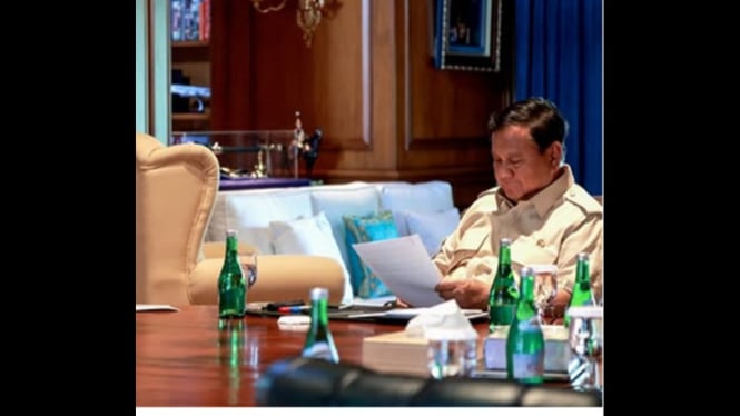 Presiden RI saat umumkan kebijakan amnesti dan abolisi.