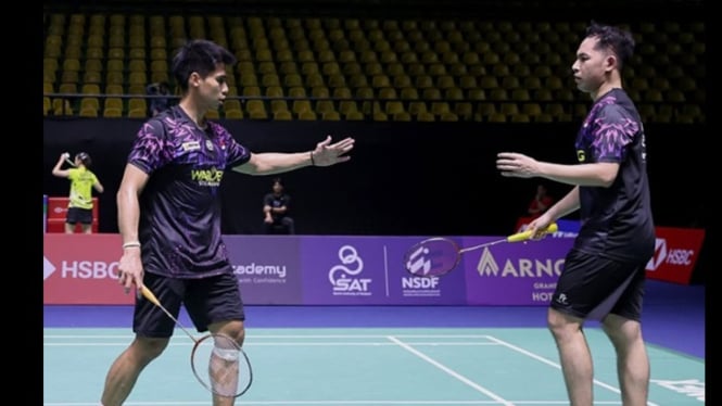 Sabar dan Reza selebrasi usai menangkan laga perempat final
