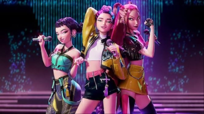 Huntrix dari film animasi K-Pop Demon Hunters