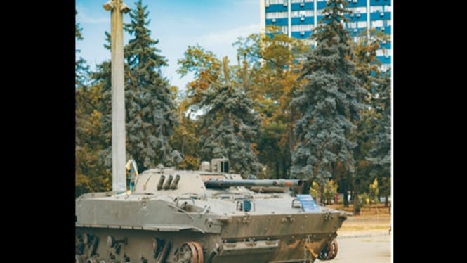 Ilustrasi Tank amfibi BMP-3F andalan TNI AL di misi tempur
