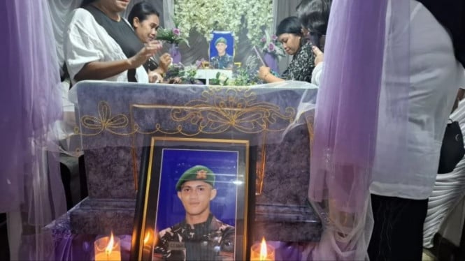 Persiapan Pemakaman Prada Lucky Chepril Saprutra Namo