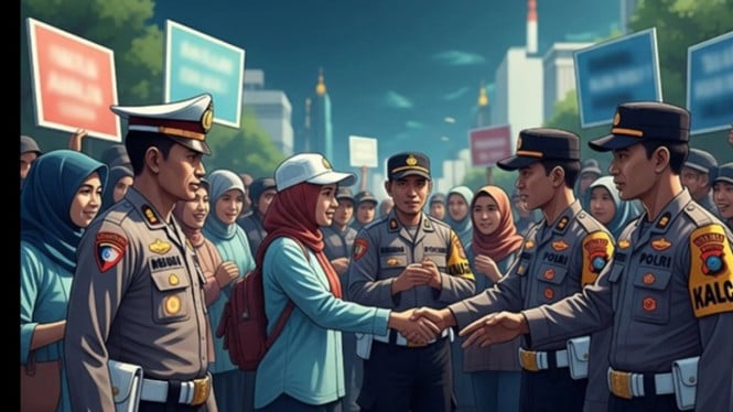 Polresta Pati imbau peserta aksi tertib dan damai