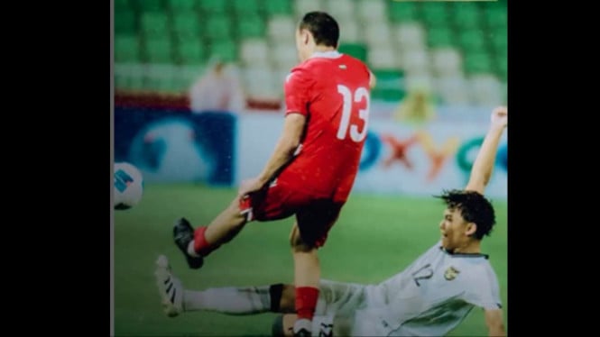 Timnas U17 nyanyikan Tanah Airku usai laga.