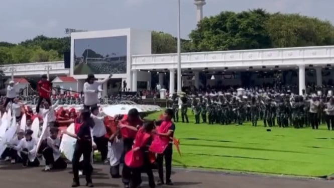 Gladi bersih HUT RI ke-80 di Istana Merdeka