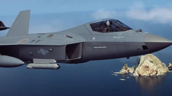 Jet Tempur Korea Selatan KF 21 Boramae dengan persenjataan