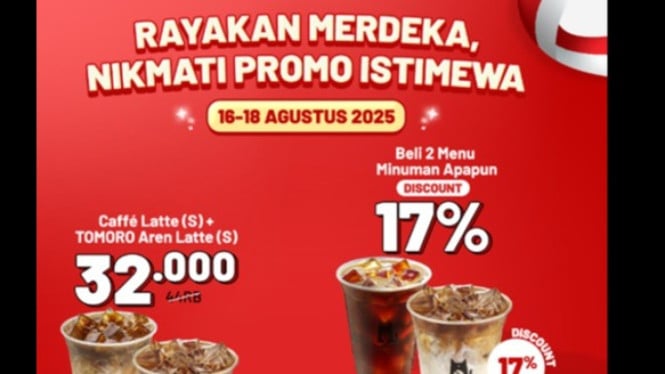 Promo kuliner HUT RI ke 80, makan enak harga merdeka