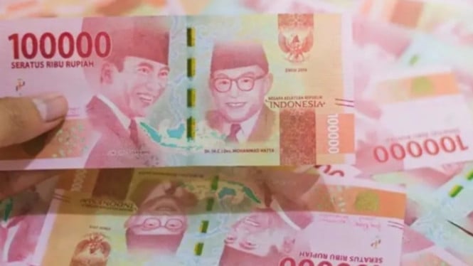 Ilustrasi uang seratus ribu