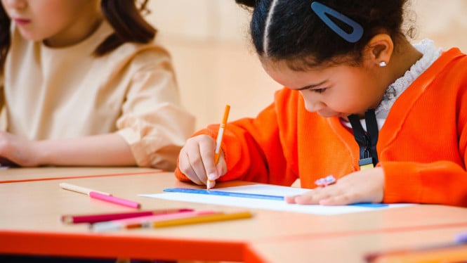 Ilustrasi anak sekolah