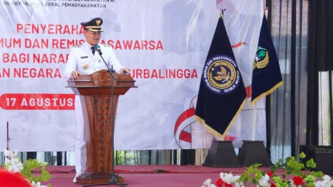 149 Warga Binaan Rutan Purbalingga Menerima Remisi dari Bupati