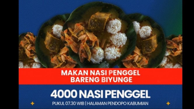 Nasi Penggel Akan Dibagikan HUT Kebumen