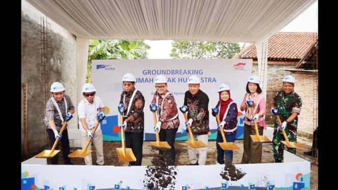 Groundbreaking Rumah Layak Huni Astra di Banyumas