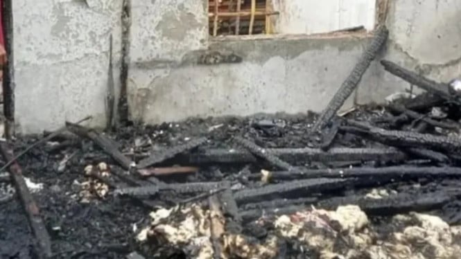 Kebakaran di Desa Rajawana Purbalingga
