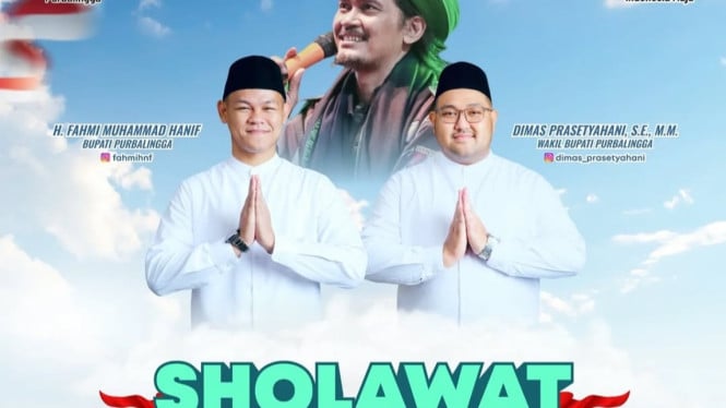 Sholawat Kebangsaan di Alun-alun Purbalingga