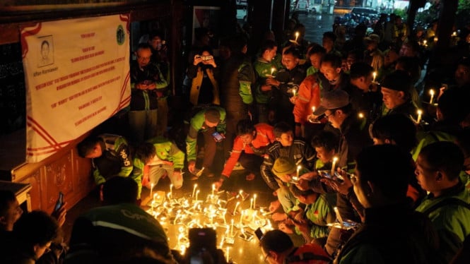 Doa Bersama untuk Almarhum Affan Kurniawan.