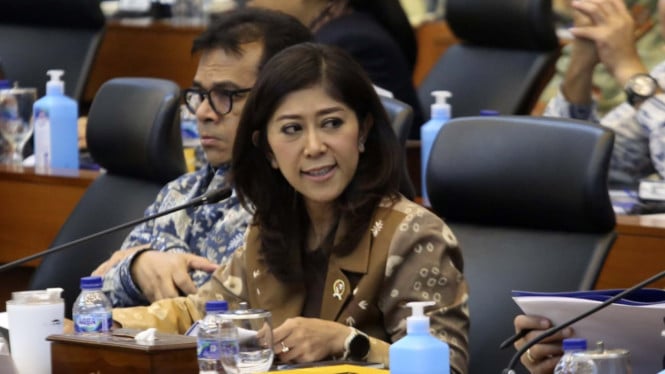 Menkomdigi Meutya Hafid Raker dengan Komisi I DPR RI di Jakarta