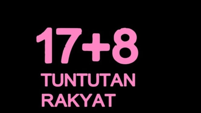 Viral Tuntutan Rakyat 17 Plus 8