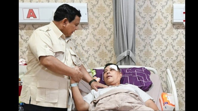Prabowo kunjungi korban demo ricuh