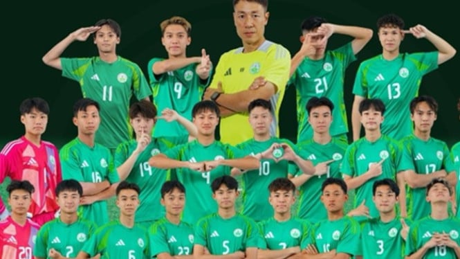 Pelatih Makau U23 Kenneth Kwok di Surabaya