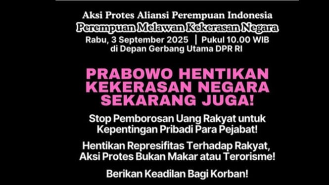 Peserta demo bawa sapu lidi