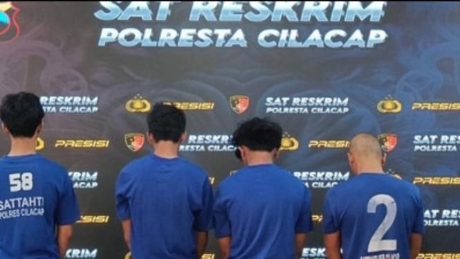 Tersangka Kasus Penjarahan dan Pembakaran Gedung DPRD Cilacap
