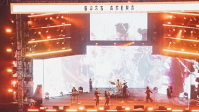 Suasana meriah festival musik Pestapora 2025