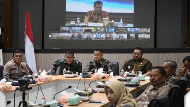 Bupati Purbalingga Ikuti Rapat Virtual Bersama Forkopimda Jateng
