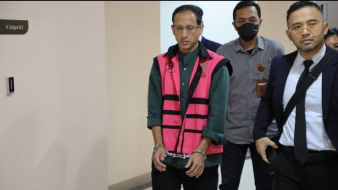 Nadiem Makarim pakai baju tahanan Kejagung