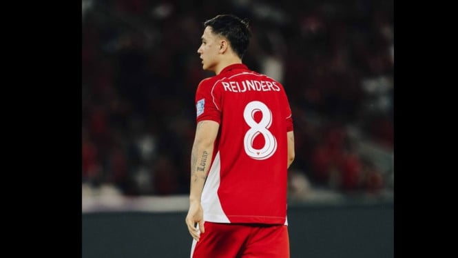 Eliano Reijnders rayakan gol perdana bersama Timnas Indonesia