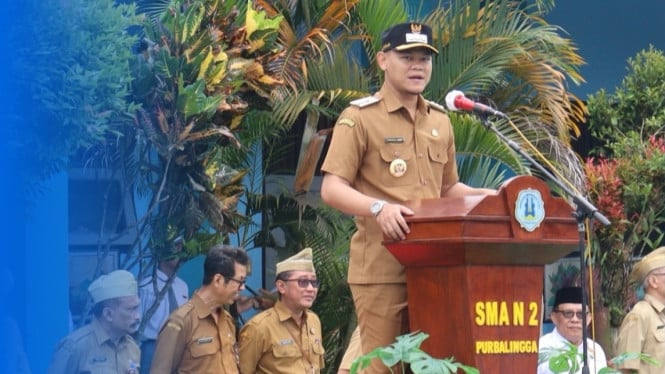 Bupati Fahmi Beri Sambutan di sekolah SMA Purbalingga