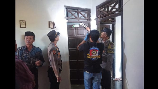 Lokasi kejadian gantung diri HS di Pekalongan